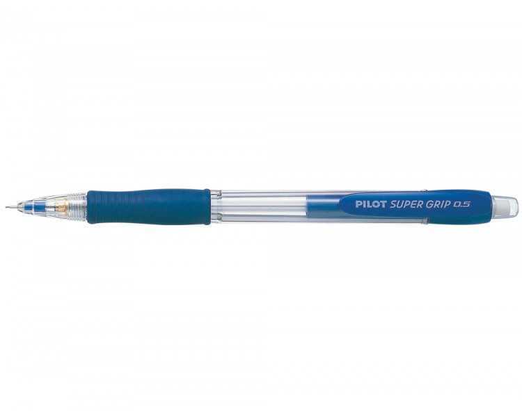 Portaminas pilot super grip azul 0,5 mm sujecion de caucho