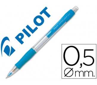 Portaminas pilot super grip celeste 0,5 mm sujecion de caucho