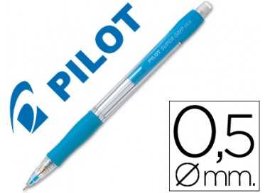 Portaminas pilot super grip celeste 0,5 mm sujecion de caucho