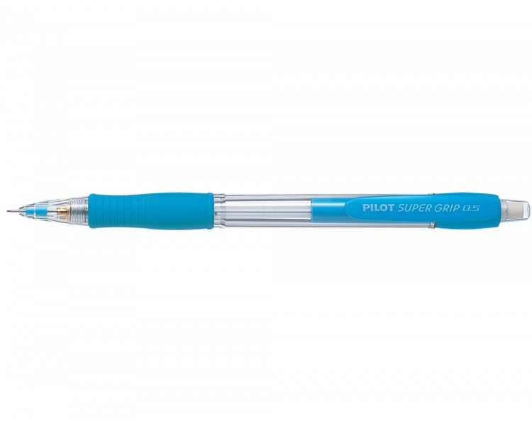 Portaminas pilot super grip celeste 0,5 mm sujecion de caucho