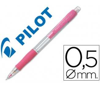 Portaminas pilot super grip rosa 0,5 mm sujecion de caucho