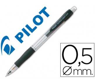 Portaminas pilot super grip negro 0,5 mm sujecion de caucho