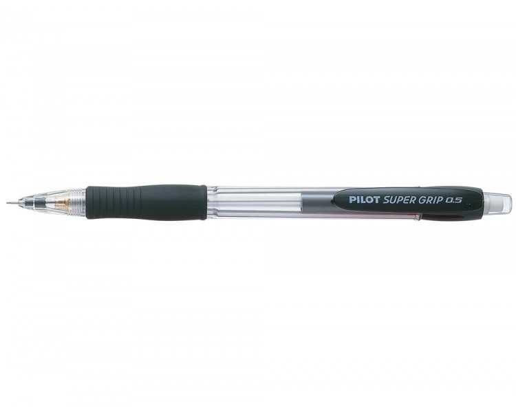 Portaminas pilot super grip negro 0,5 mm sujecion de caucho