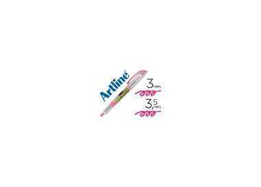 Rotulador artline fluorescente ek-640 rosa punta biselada