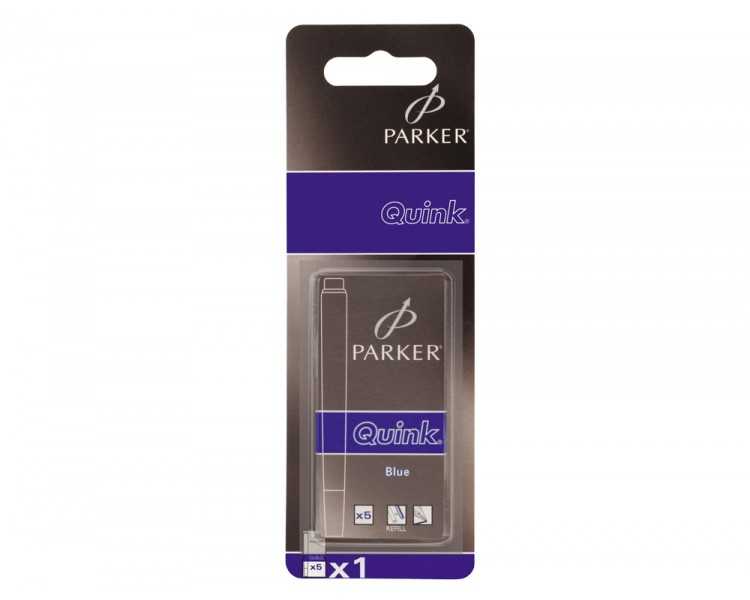 Tinta estilografica parker azul real caja de 5 cartuchos
