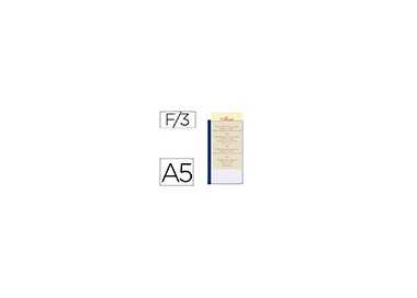 Porta menus liderpapel pvc din a5 con 3 fundas