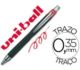 Boligrafo uni-ball jetstream sxn-210 retractil tinta hibrida color rojo