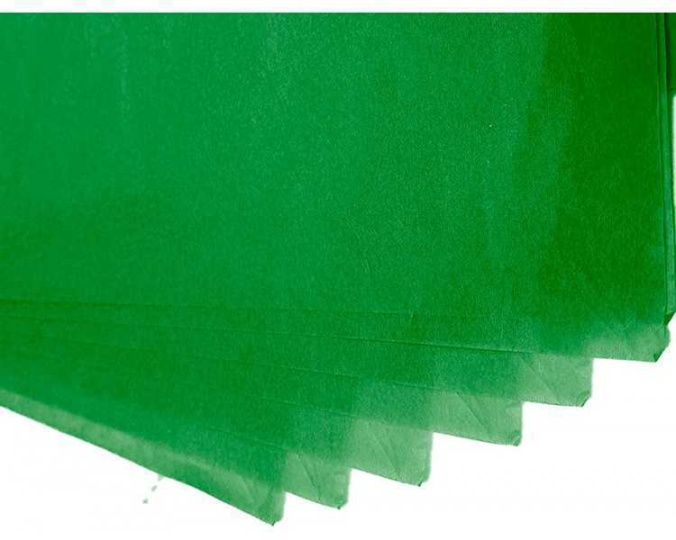 Papel seda liderpapel 52x76cm 18g/m2 bolsa de 5 hojas verde