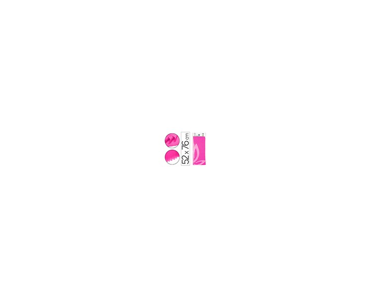 Papel seda liderpapel 52x76cm 18g/m2 bolsa de 5 hojas rosa fuerte