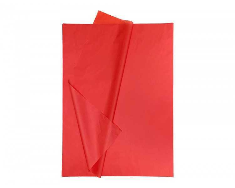 Papel seda liderpapel 52x76cm 18g/m2 bolsa de 5 hojas rojo