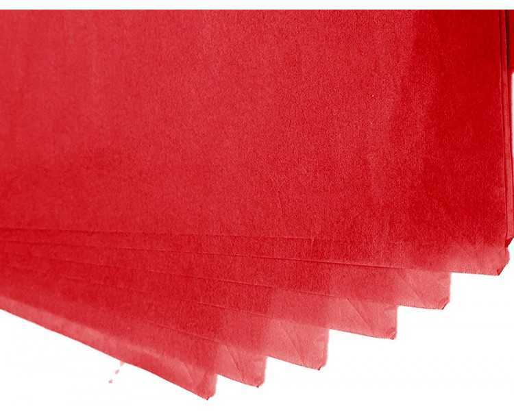 Papel seda liderpapel 52x76cm 18g/m2 bolsa de 5 hojas rojo