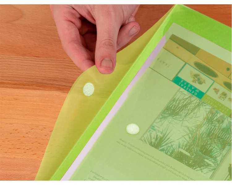 Carpeta liderpapel dossier a4 cierre de velcro verde