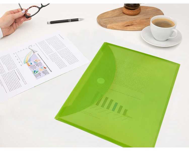 Carpeta liderpapel dossier a4 cierre de velcro verde