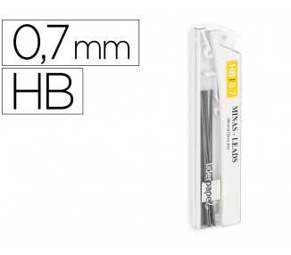 Minas liderpapel grafito 0,7 mm hb tubo de 12 minas