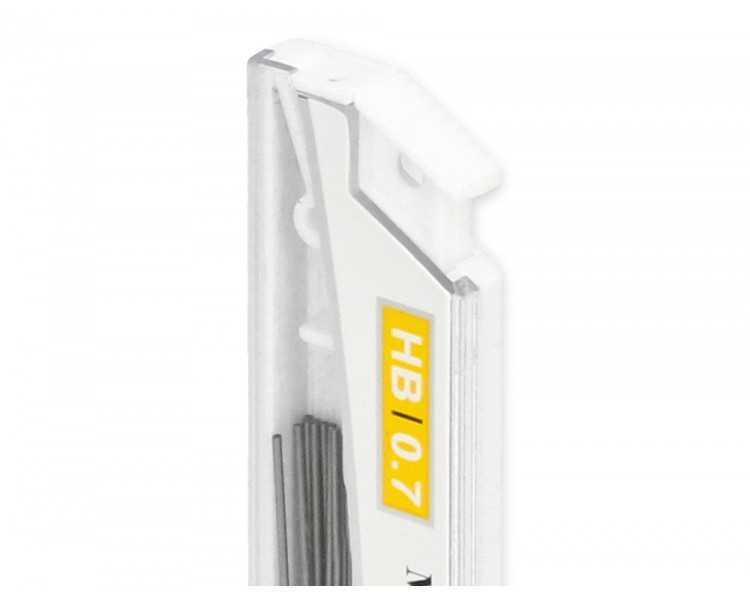 Minas liderpapel grafito 0,7 mm hb tubo de 12 minas