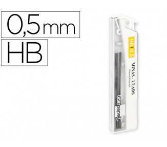 Minas liderpapel grafito 0,5 mm hb tubo de 12 minas