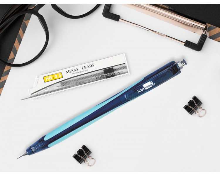 Minas liderpapel grafito 0,5 mm hb tubo de 12 minas