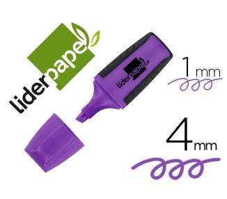 Rotulador liderpapel mini fluorescente violeta