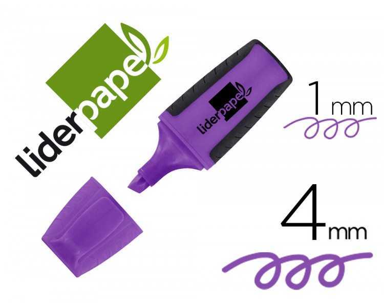 Rotulador liderpapel mini fluorescente violeta