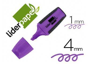 Rotulador liderpapel mini fluorescente violeta