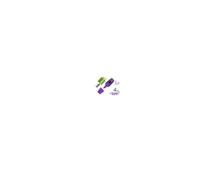 Rotulador liderpapel mini fluorescente violeta