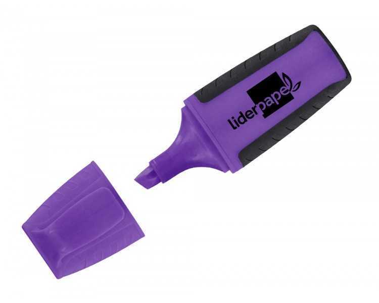 Rotulador liderpapel mini fluorescente violeta
