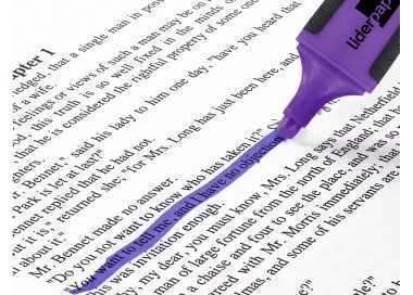 Rotulador liderpapel mini fluorescente violeta Rotulador liderpapel mini fluorescente violeta