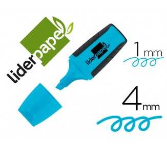 Rotulador liderpapel mini fluorescente azul
