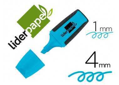 Rotulador liderpapel mini fluorescente azul