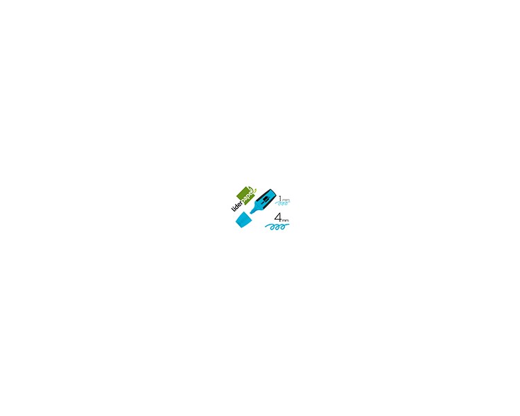 Rotulador liderpapel mini fluorescente azul