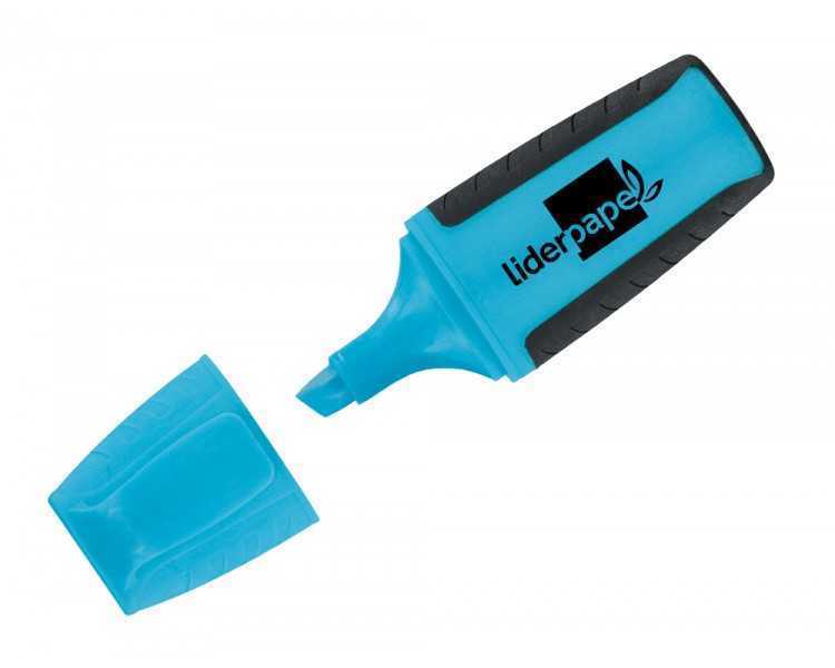 Rotulador liderpapel mini fluorescente azul