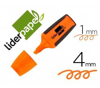 Rotulador liderpapel mini fluorescente naranja