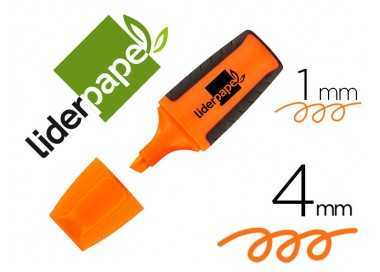 Rotulador liderpapel mini fluorescente naranja