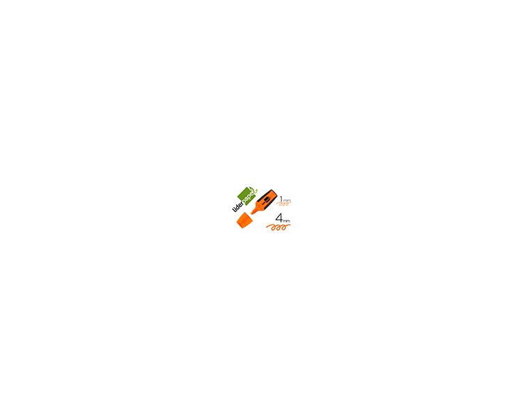 Rotulador liderpapel mini fluorescente naranja