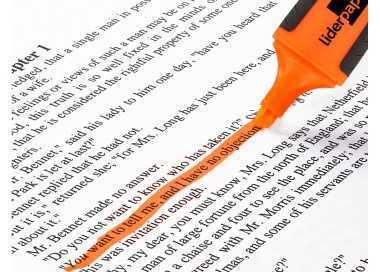 Rotulador liderpapel mini fluorescente naranja