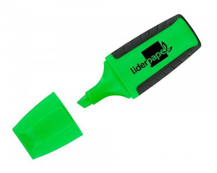 Rotulador liderpapel mini fluorescente verde