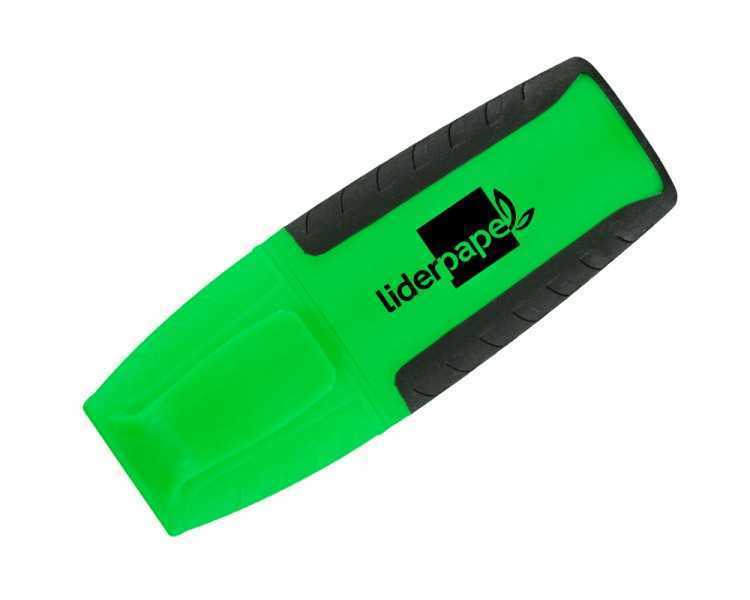 Rotulador liderpapel mini fluorescente verde