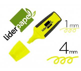 Rotulador liderpapel mini fluorescente amarillo
