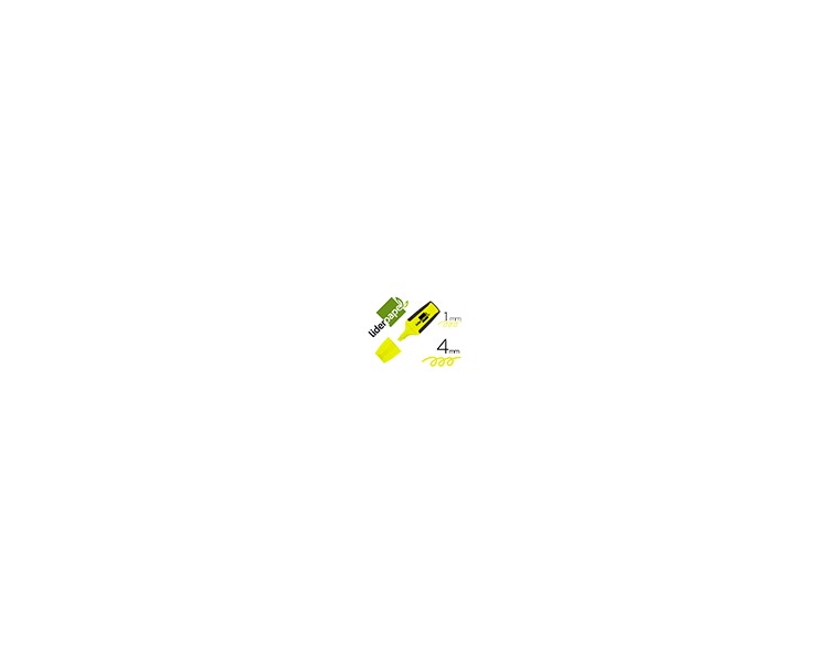 Rotulador liderpapel mini fluorescente amarillo