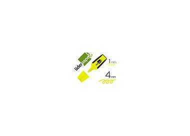 Rotulador liderpapel mini fluorescente amarillo