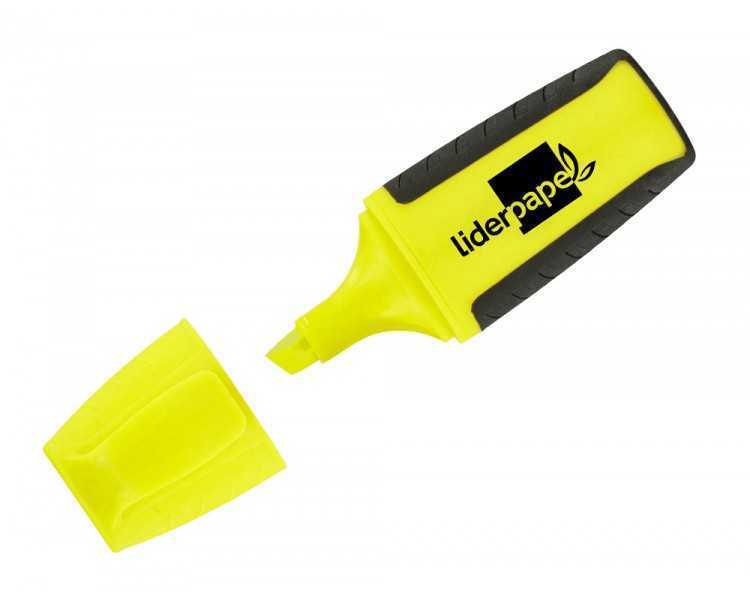 Rotulador liderpapel mini fluorescente amarillo
