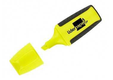 Rotulador liderpapel mini fluorescente amarillo