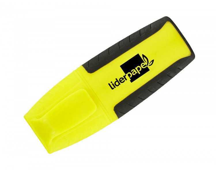 Rotulador liderpapel mini fluorescente amarillo