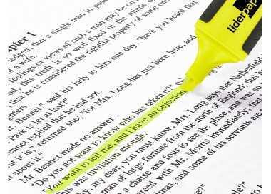 Rotulador liderpapel mini fluorescente amarillo