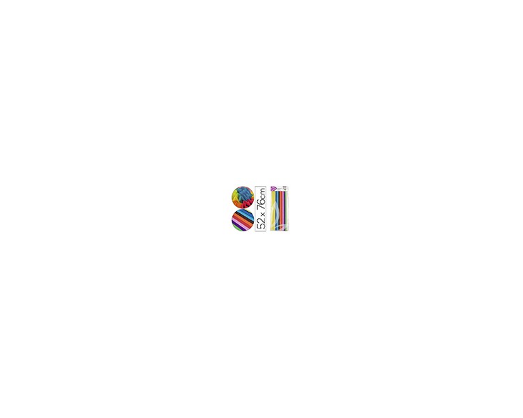 Papel seda liderpapel 52x76cm 18g/m2 bolsa de 10 hojas colores surtidos