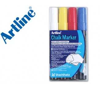 Rotulador artline pizarra verde negra epw-4-st bolsa de 4 unidades colores surtidos