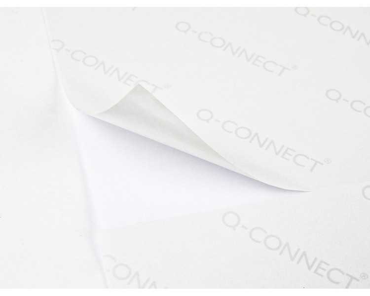 Etiqueta adhesiva q-connect kf00228 -tamaño din a4 -para ink-jet -transparente -caja con 25 hojas din-a4