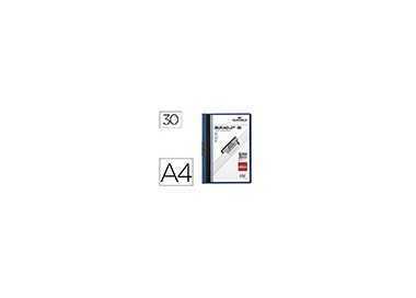Carpeta duraclip dossier pinza lateral azul oscuro capacidad 30 hojas Carpeta duraclip dossier pinza lateral azul oscuro capacidad 30 hojas