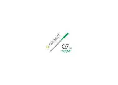 Boligrafo transparente q-connect verde medio kf01043 Boligrafo transparente q-connect verde medio kf01043