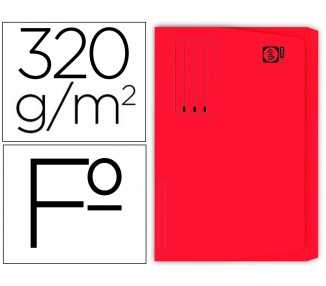 Subcarpeta cartulina gio folio pocket rojo con bolsa y solapa